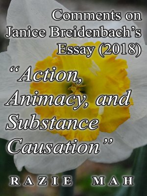 cover image of Comments on Janice Breidenbach's Essay (2018) "Action, Agency, and Substance Causation"